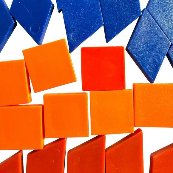 Learning Resources Pattern Blocks Tangram Shapes Teacher Tools 249 Plastic Piece - Picture 4 of 12